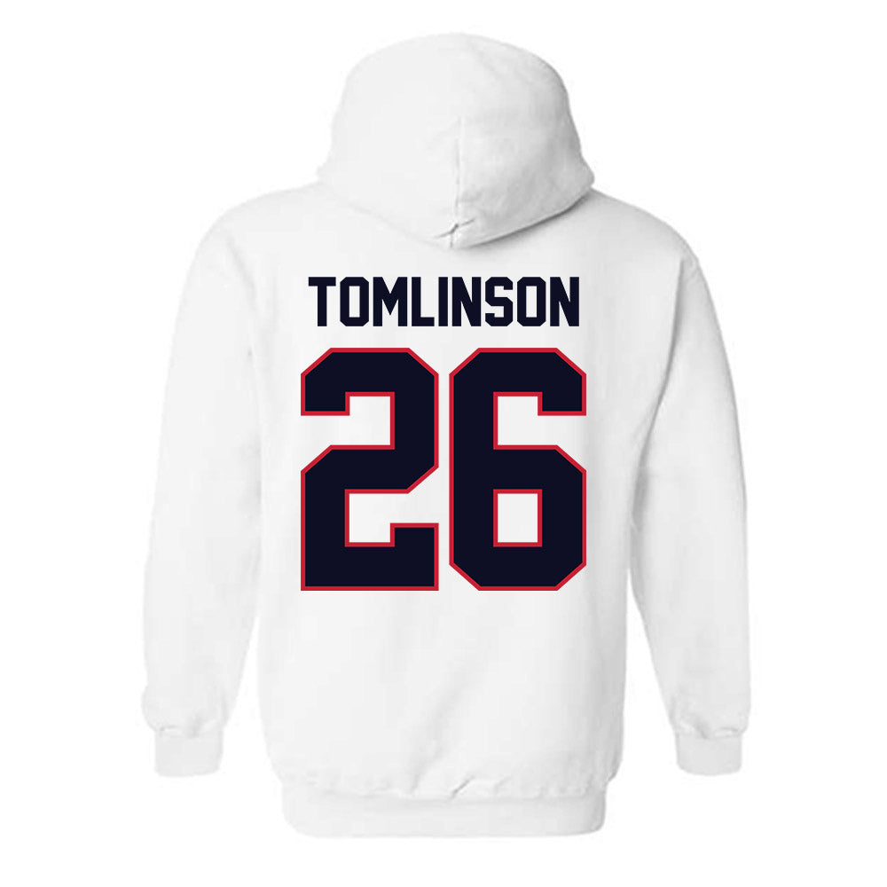 St. Johns - NCAA Men's Soccer : Kaief Tomlinson - Classic Shersey Hooded Sweatshirt-1