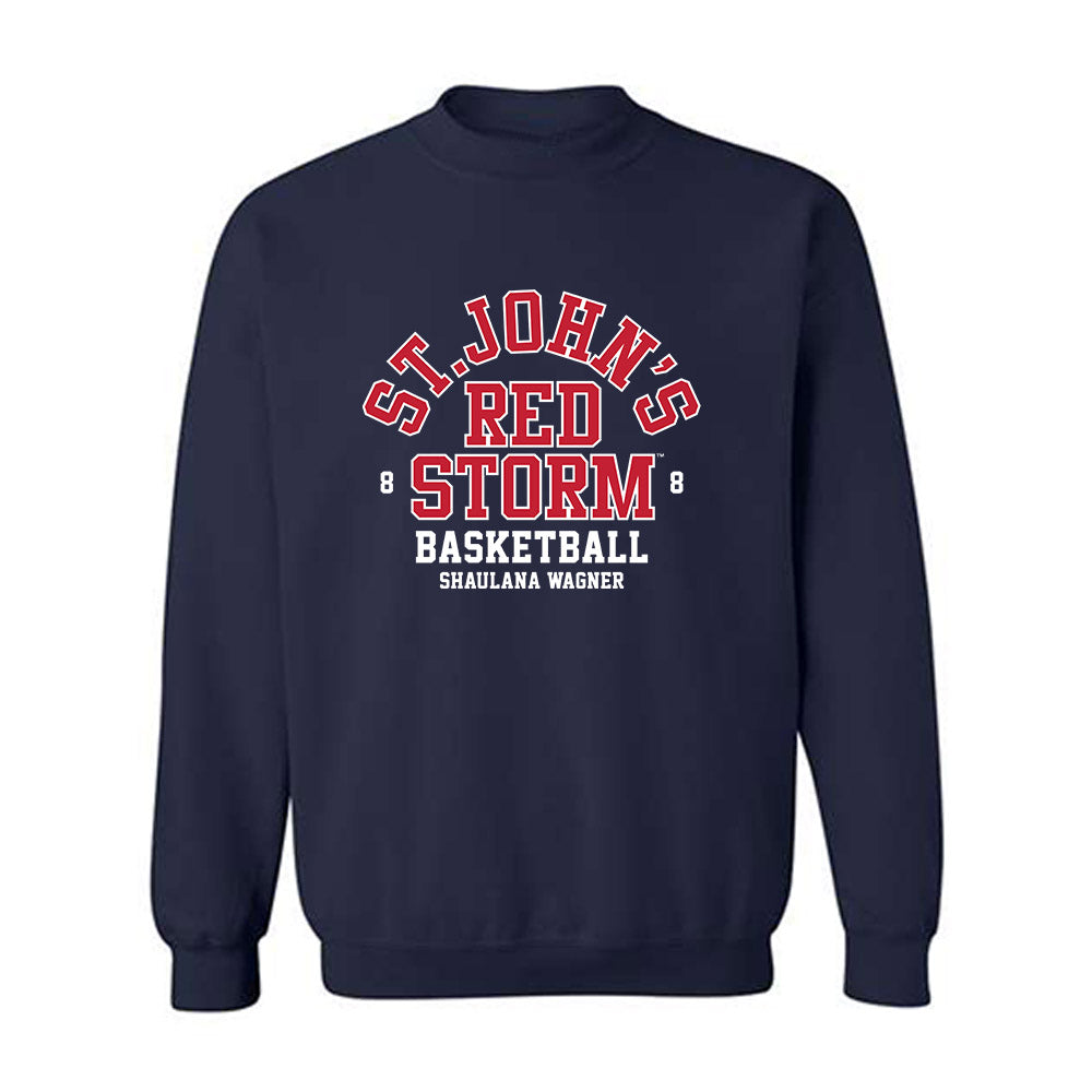 St. Johns - NCAA Women's Basketball : Shaulana Wagner - Classic Fashion Shersey Crewneck Sweatshirt-0