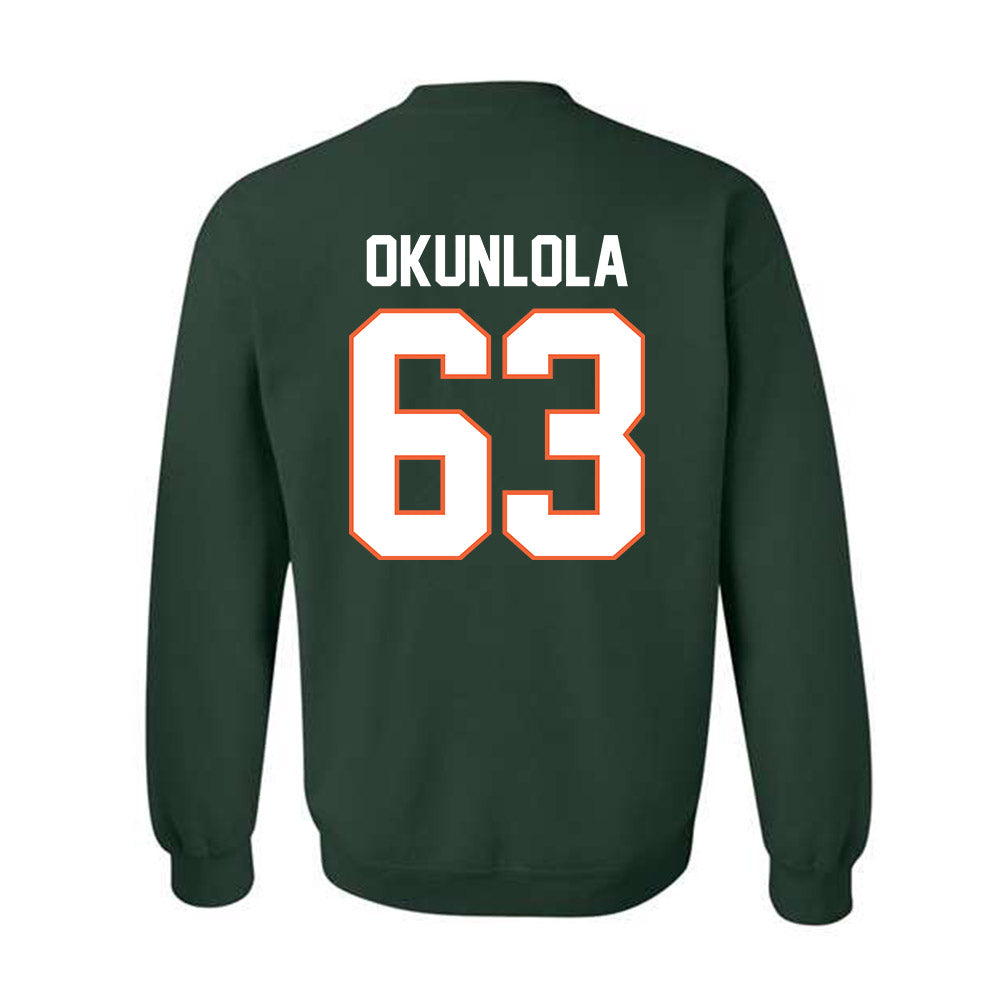Miami - NCAA Football : Samson Okunlola - Classic Shersey Crewneck Sweatshirt-1