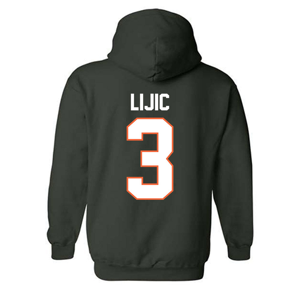 Miami - NCAA Women's Volleyball : Kate Lijic - Classic Shersey Hooded Sweatshirt-1