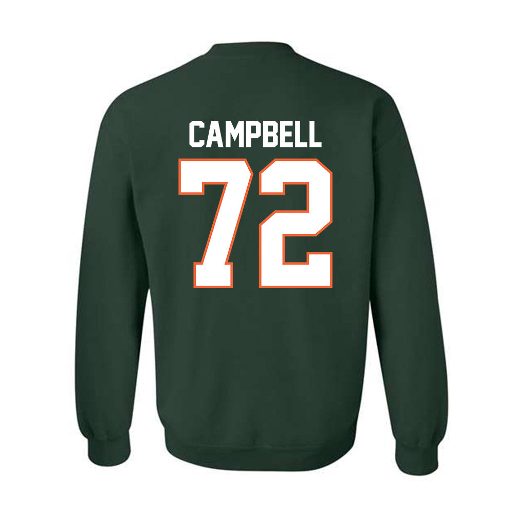 Miami - NCAA Football : Demetrius Campbell - Classic Shersey Crewneck Sweatshirt-1
