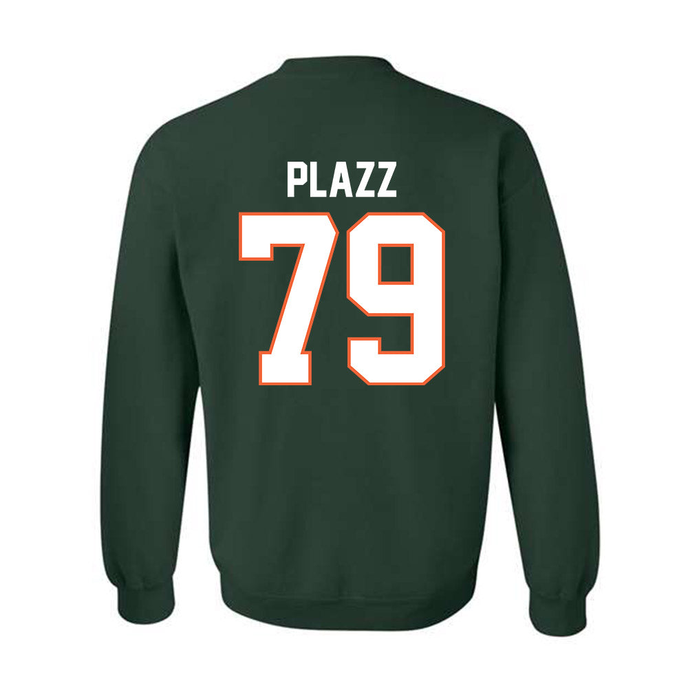 Miami - NCAA Football : Deryc Plazz - Classic Shersey Crewneck Sweatshirt-1