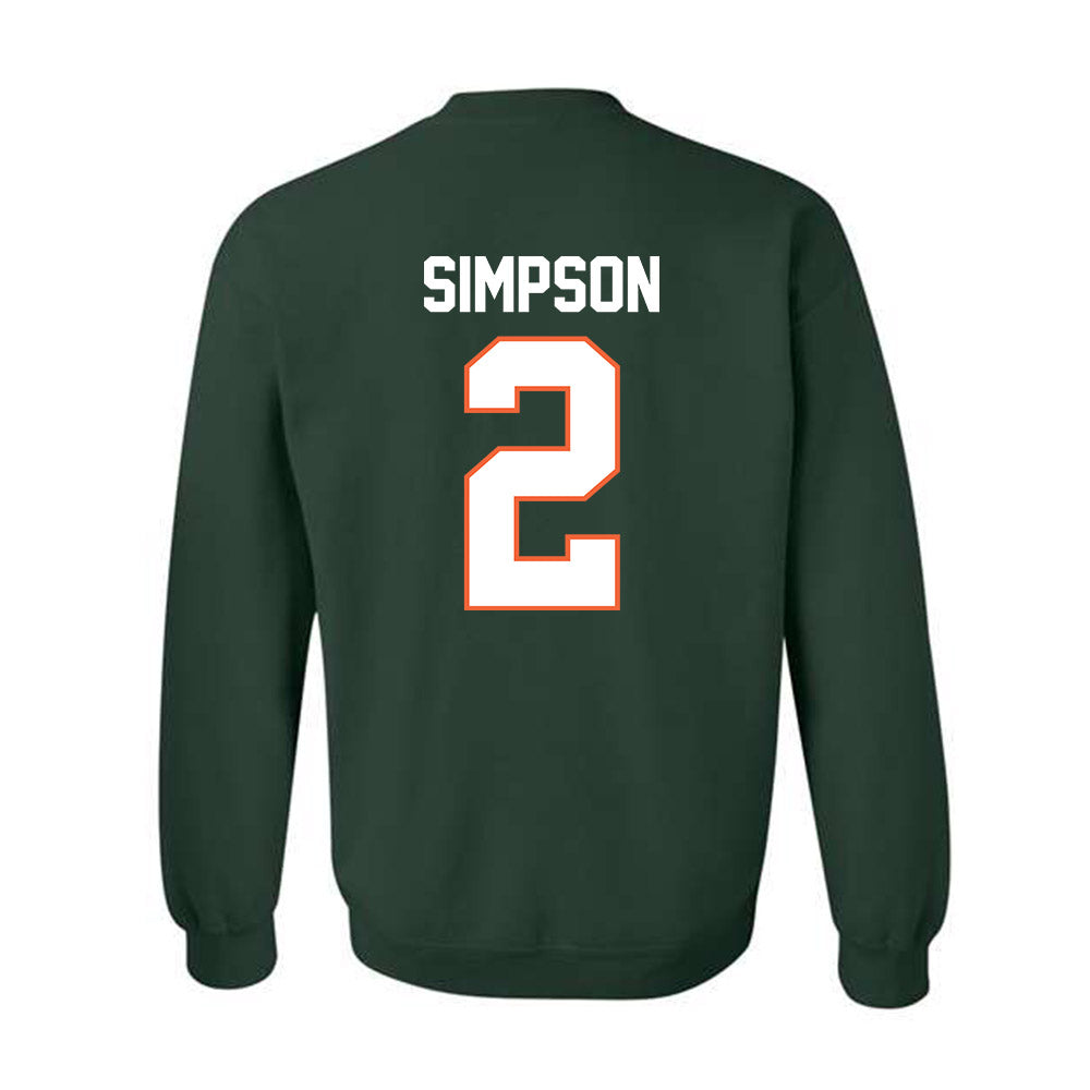 Miami - NCAA Women's Soccer : Emilie Simpson - Classic Shersey Crewneck Sweatshirt-1