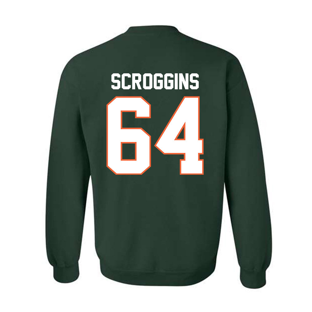 Miami - NCAA Football : Ralph Scroggins - Classic Shersey Crewneck Sweatshirt-1