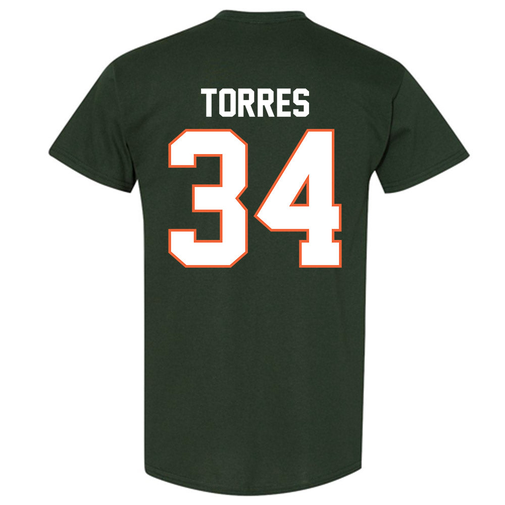 Miami - NCAA Baseball : Michael Torres - Classic Shersey T-Shirt-1