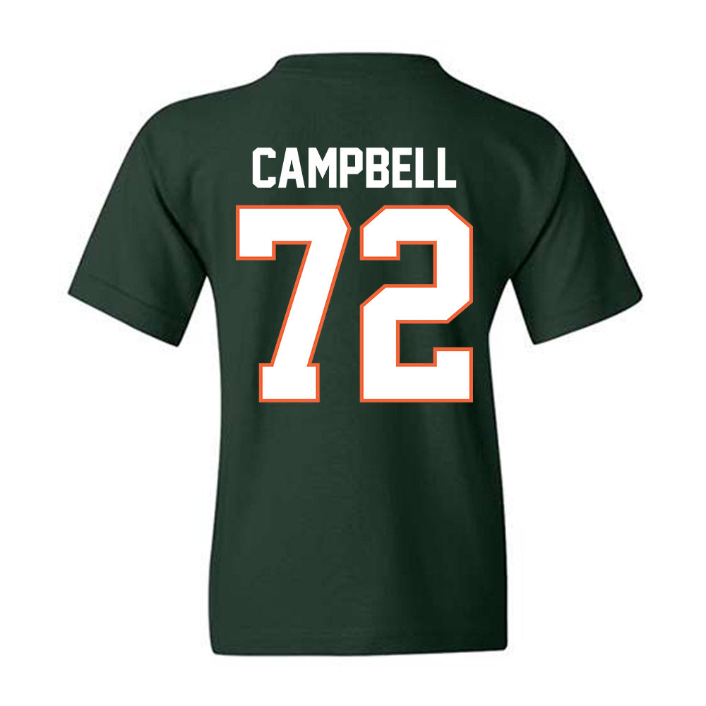 Miami - NCAA Football : Demetrius Campbell - Classic Shersey Youth T-Shirt-1