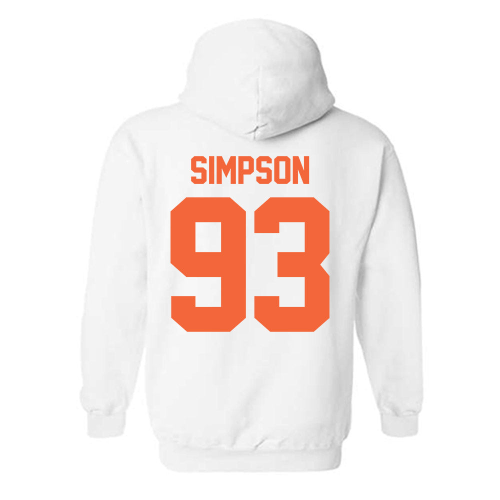 Miami - NCAA Football : Donta Simpson - Classic Shersey Hooded Sweatshirt-1