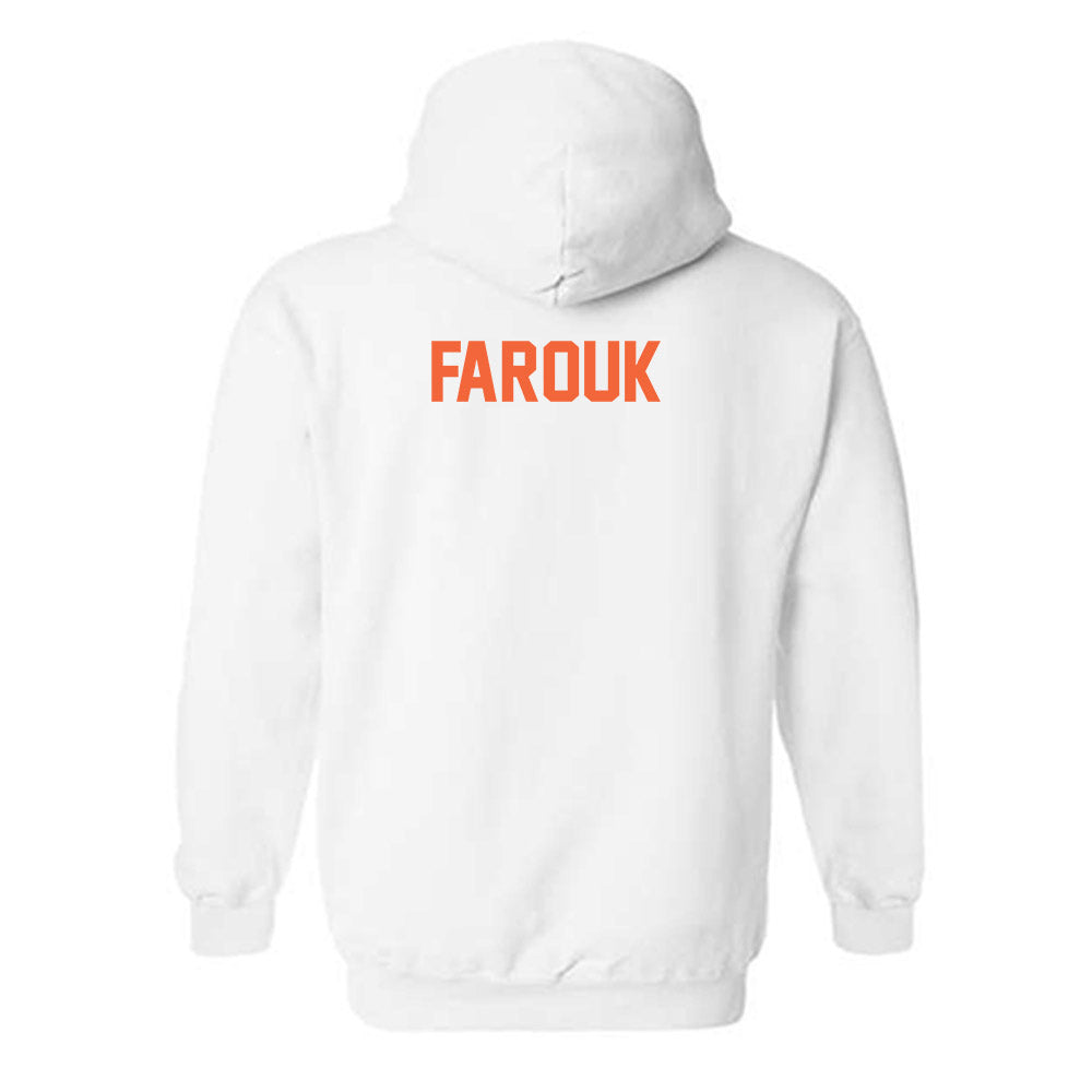 Miami - NCAA Men's Swimming & Diving : Mohamed Farouk - Classic Shersey Hooded Sweatshirt-1