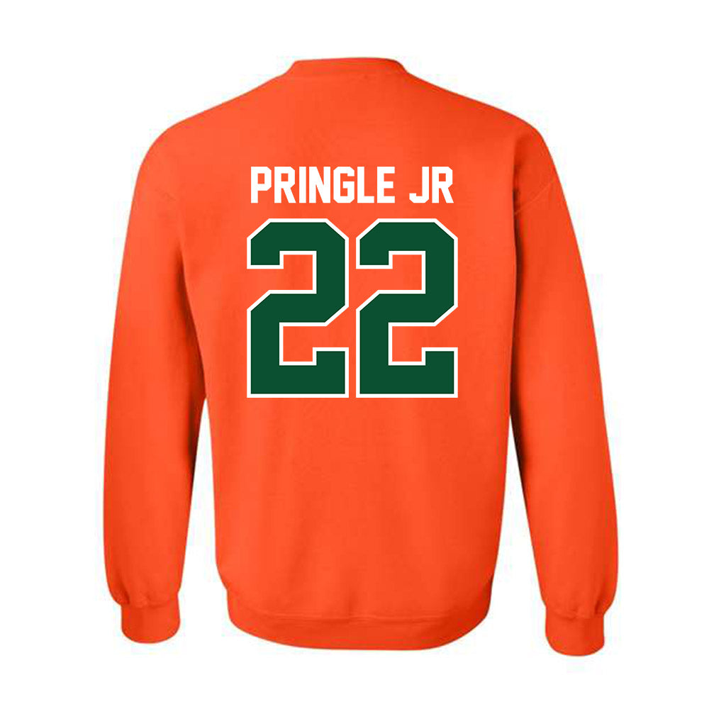 Miami - NCAA Football : Girard Pringle Jr - Classic Shersey Crewneck Sweatshirt-1