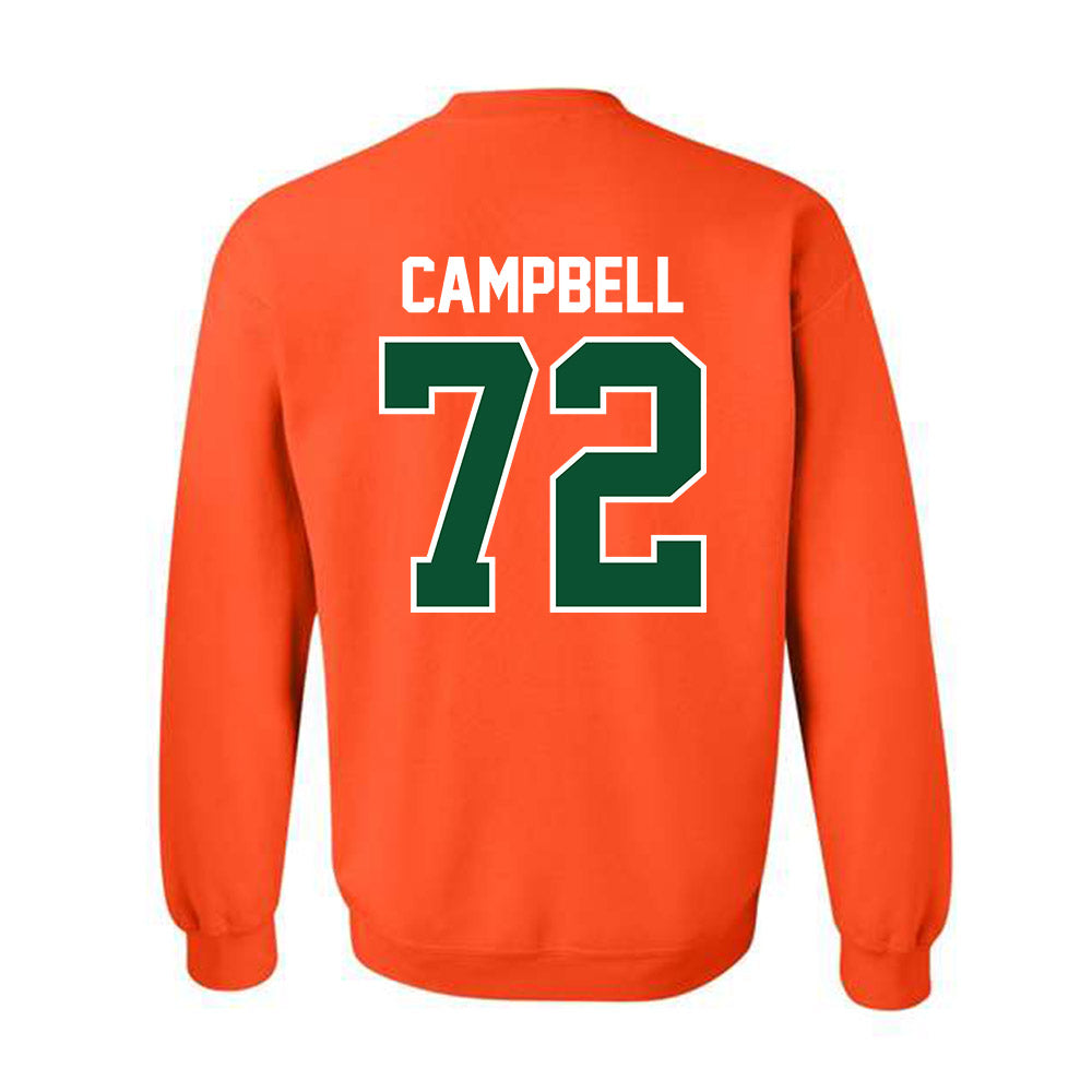 Miami - NCAA Football : Demetrius Campbell - Classic Shersey Crewneck Sweatshirt-1