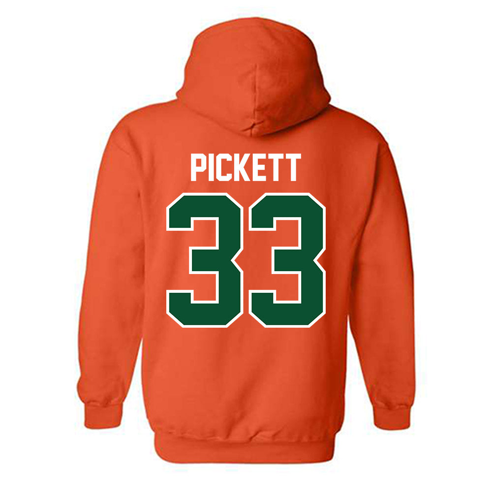 Miami - NCAA Football : Booker Pickett - Classic Shersey Hooded Sweatshirt-1