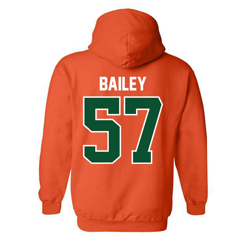 Miami - NCAA Football : Allen Bailey - Classic Shersey Hooded Sweatshirt-1