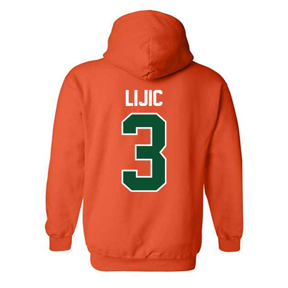 Miami - NCAA Women's Volleyball : Kate Lijic - Classic Shersey Hooded Sweatshirt-1