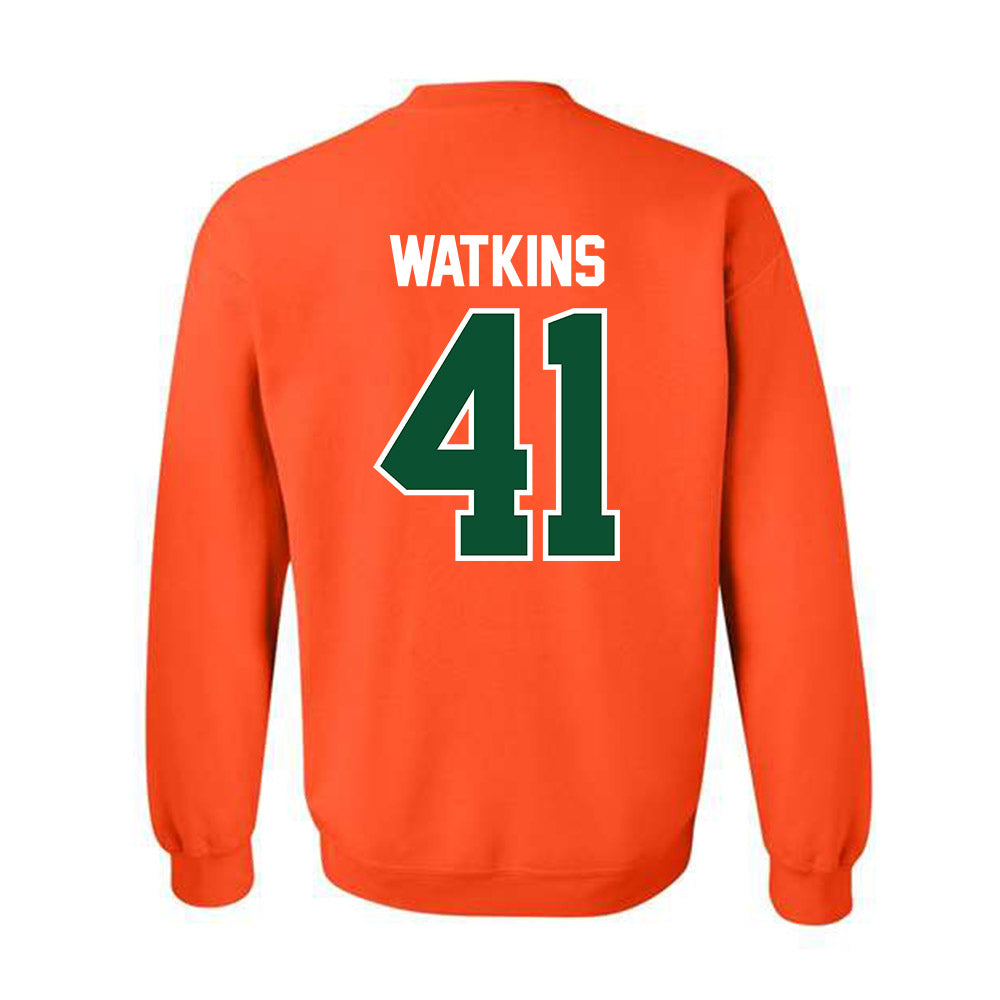 Miami - NCAA Baseball : Jailen Watkins - Classic Shersey Crewneck Sweatshirt-1