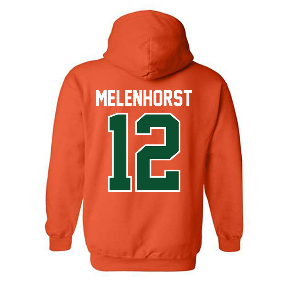 Miami - NCAA Women's Soccer : Teegan Melenhorst - Classic Shersey Hooded Sweatshirt-1