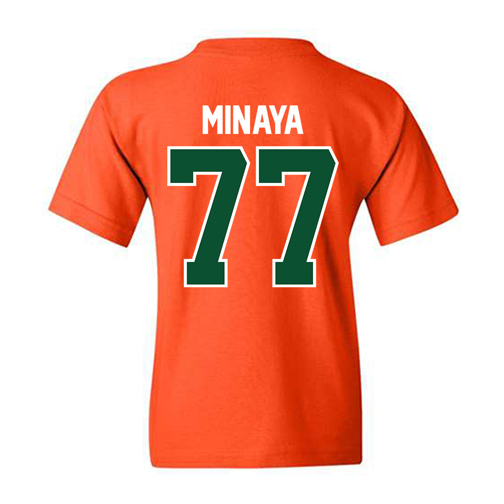 Miami - NCAA Football : Juan Minaya - Classic Shersey Youth T-Shirt-1