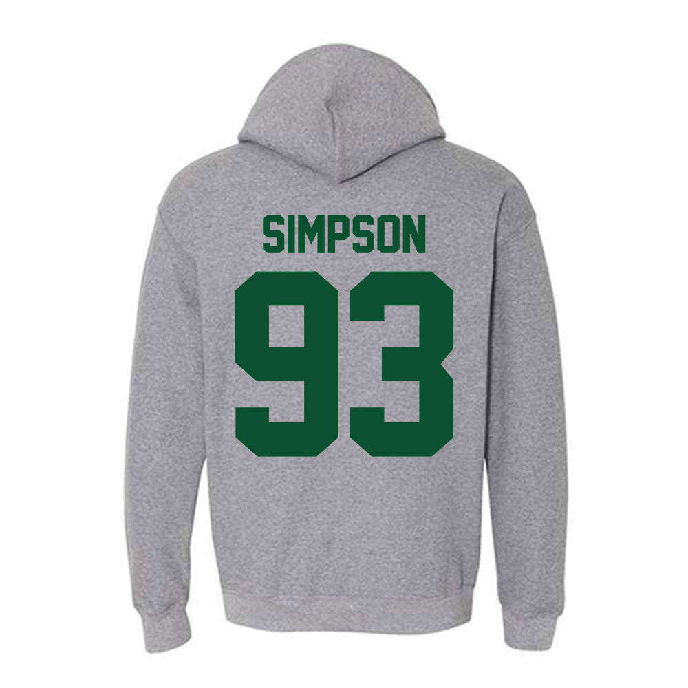 Miami - NCAA Football : Donta Simpson - Classic Shersey Hooded Sweatshirt-1