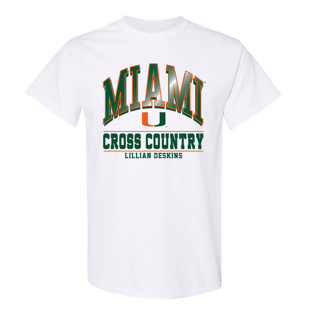 Miami - NCAA Women's Cross Country : Lillian Deskins - Classic Fashion Shersey T-Shirt-0