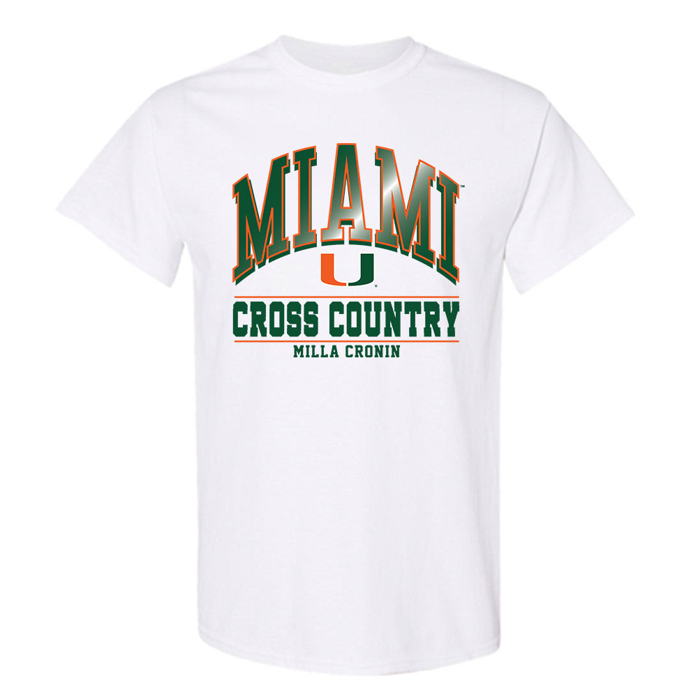 Miami - NCAA Women's Cross Country : Milla Cronin - Classic Fashion Shersey T-Shirt-0