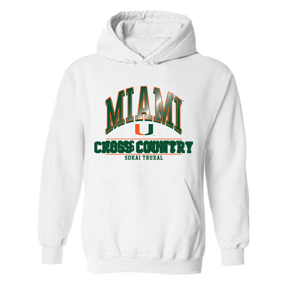 Miami - NCAA Men's Cross Country : Sukai Truxal - Classic Fashion Shersey Hooded Sweatshirt-0