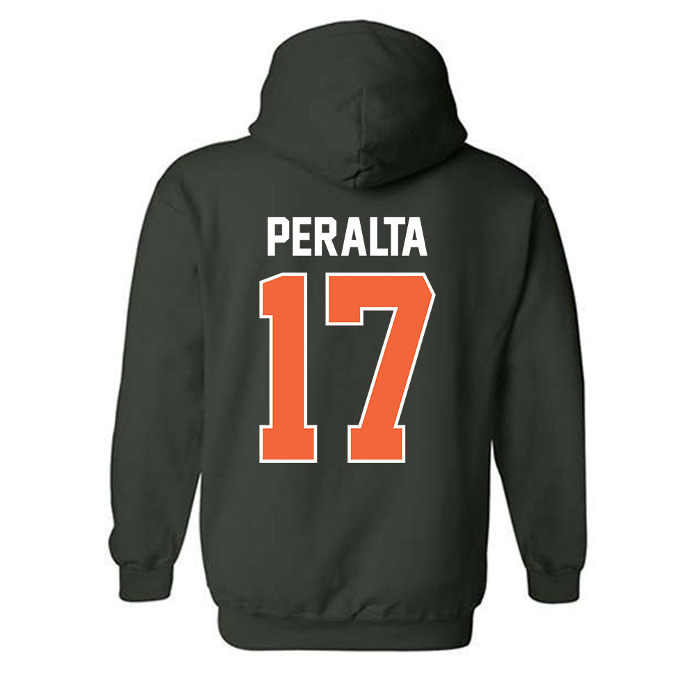 Miami - NCAA Baseball : Fabio Peralta - Sports Shersey Hooded Sweatshirt-1