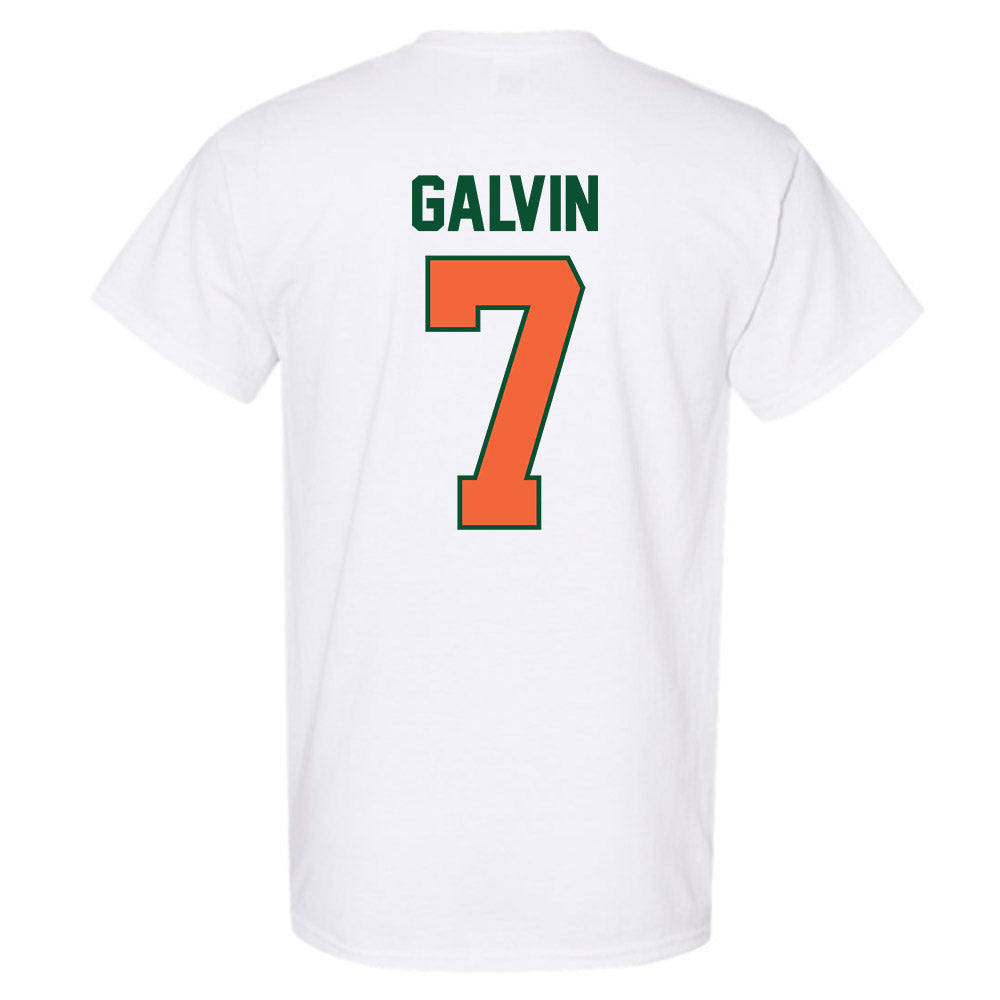 Miami - NCAA Baseball : Max Galvin - Sports Shersey T-Shirt-1