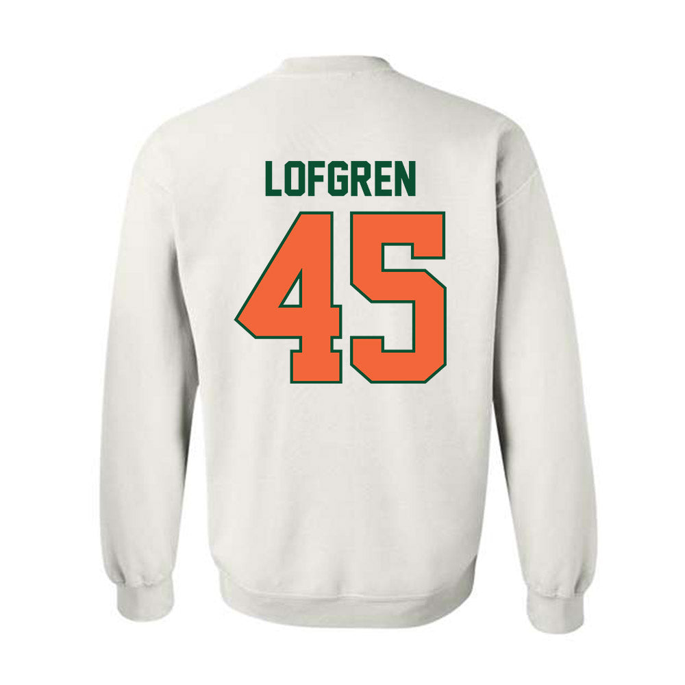Miami - NCAA Baseball : Brixton Lofgren - Sports Shersey Crewneck Sweatshirt-1