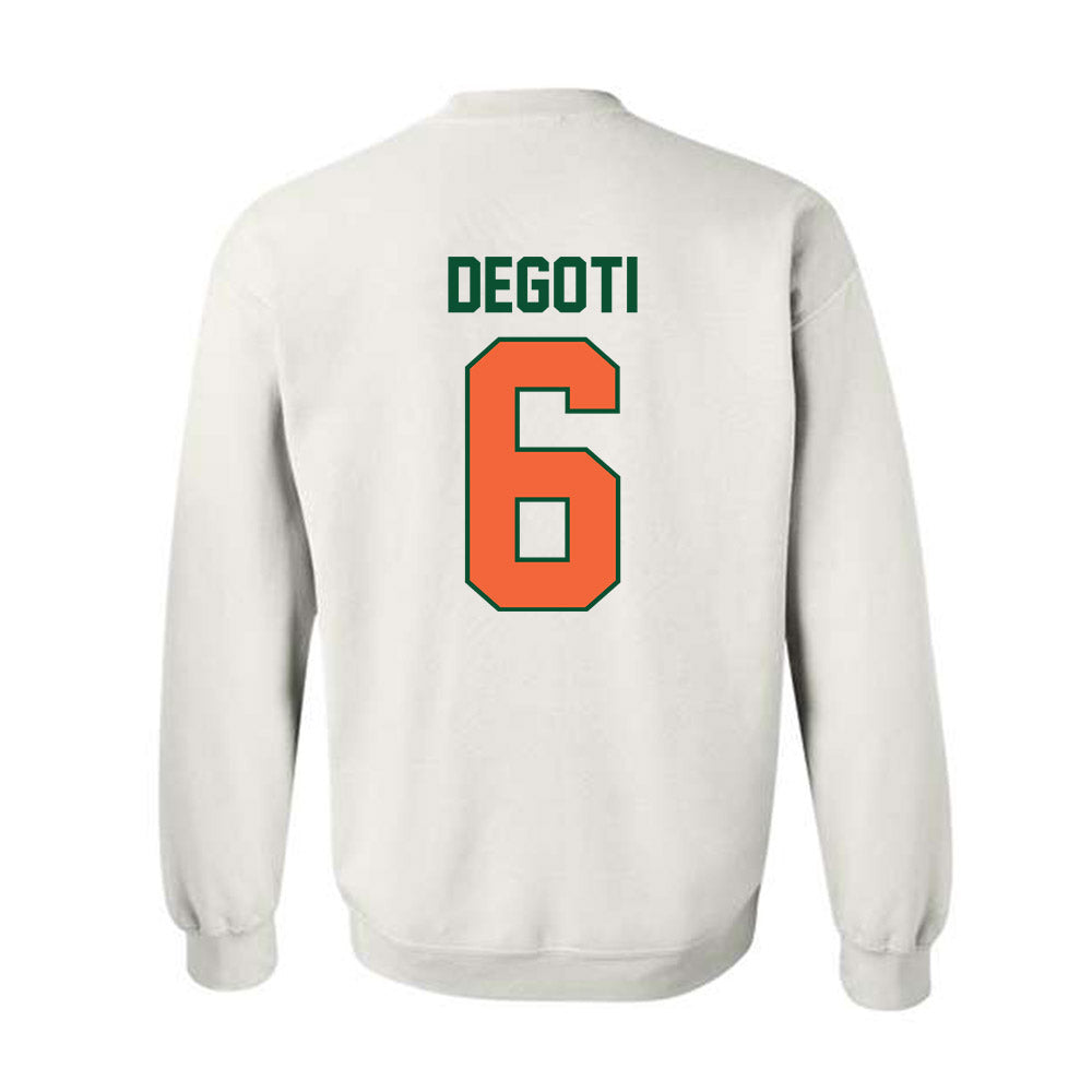 Miami - NCAA Baseball : Brandon DeGoti - Sports Shersey Crewneck Sweatshirt-1