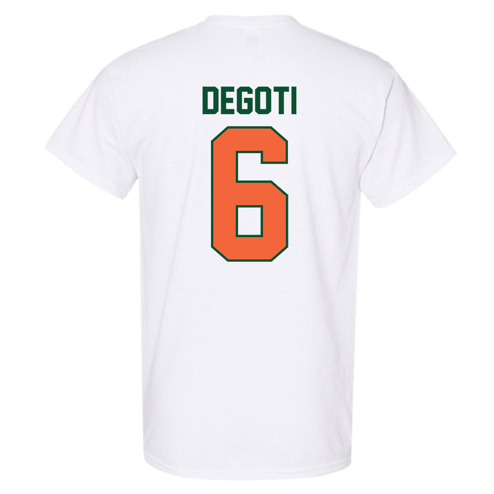 Miami - NCAA Baseball : Brandon DeGoti - Sports Shersey T-Shirt-1