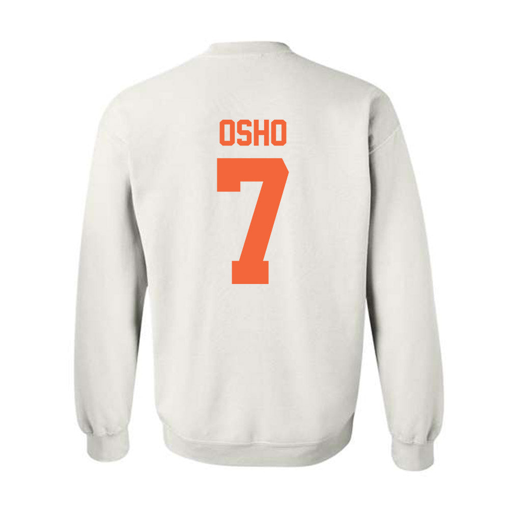 Miami - NCAA Women's Basketball : Danielle Osho - Sports Shersey Crewneck Sweatshirt-1