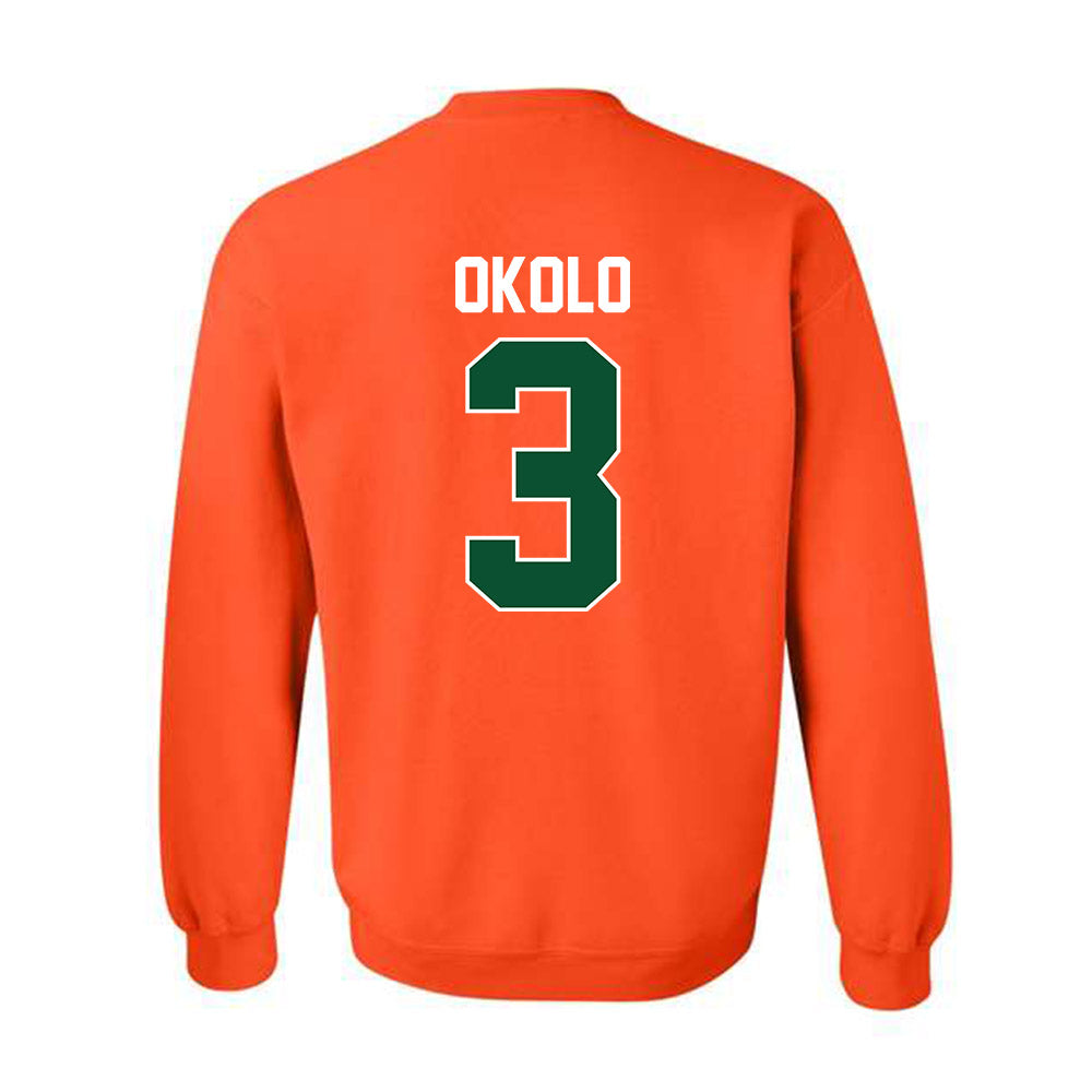 Miami - NCAA Women's Basketball : Soma Okolo - Sports Shersey Crewneck Sweatshirt-1
