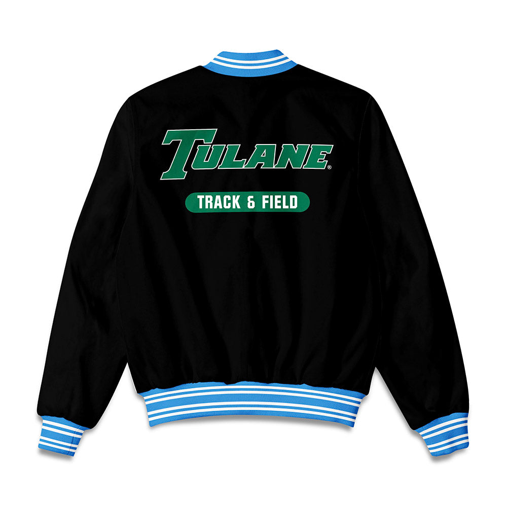Tulane - NCAA Women's Track & Field : Presley Wolfe - Bomber Jacket-1