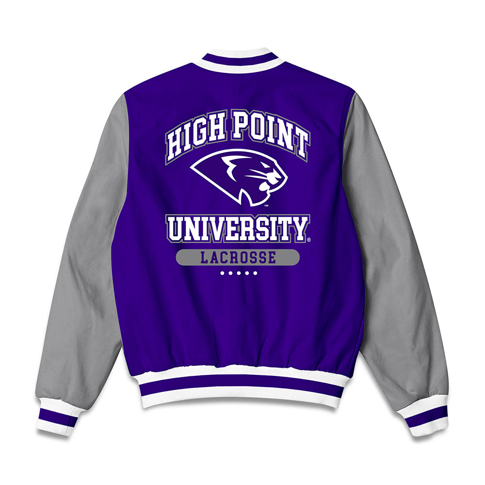 High Point - NCAA Men's Lacrosse : James Westbrooks - Bomber Jacket-1