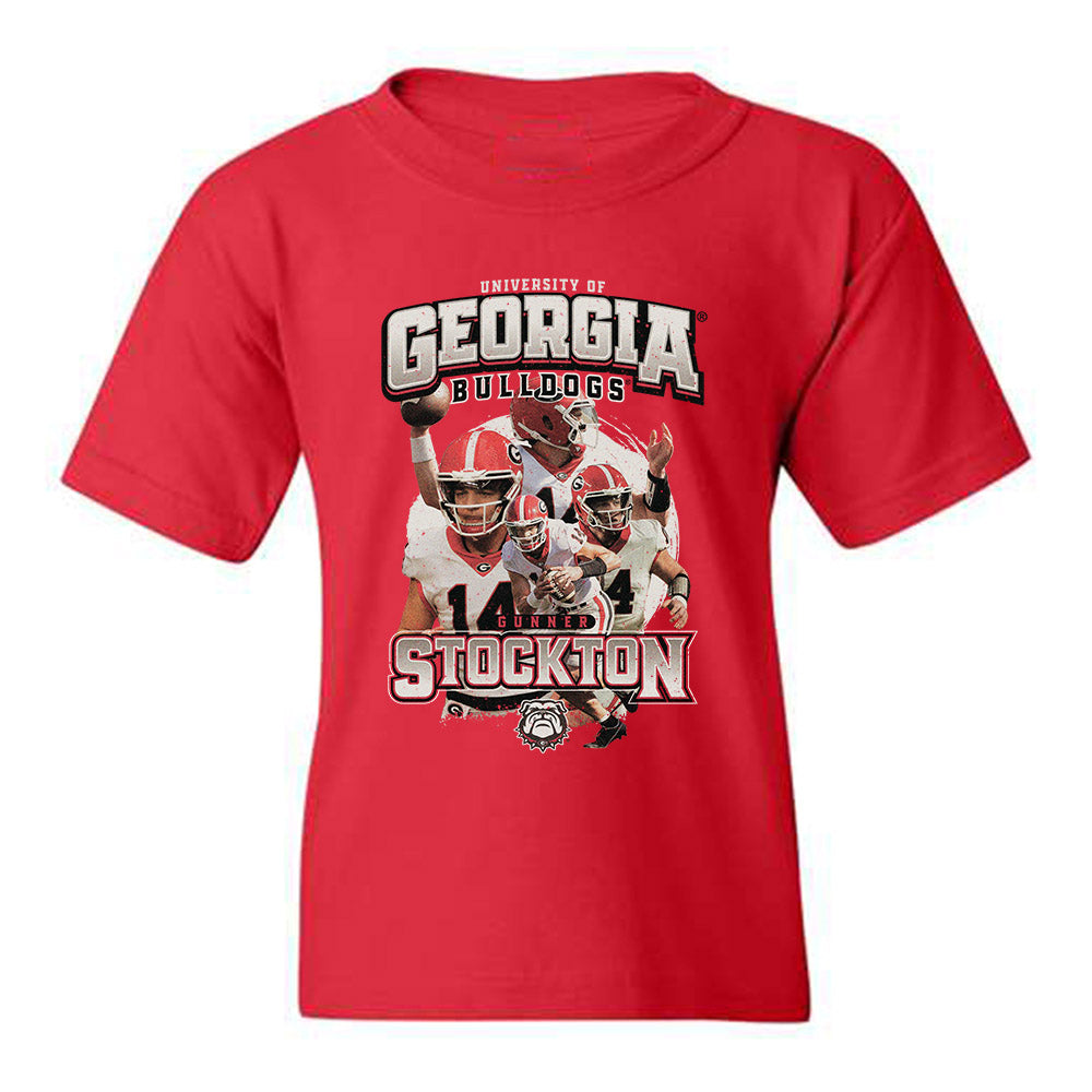 Georgia - NCAA Football : Gunner Stockton - Youth T-Shirt