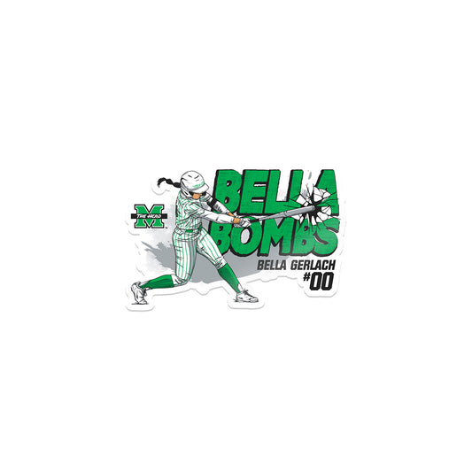Marshall - NCAA Softball : Bella Gerlach - Stickers Sticker