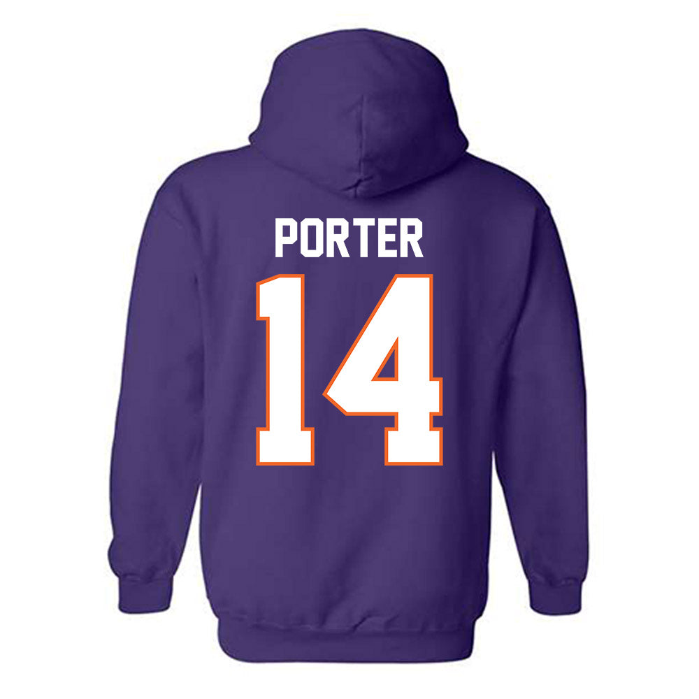 Clemson - NCAA Women's Basketball : Addie Porter - Classic Shersey Hooded Sweatshirt-1