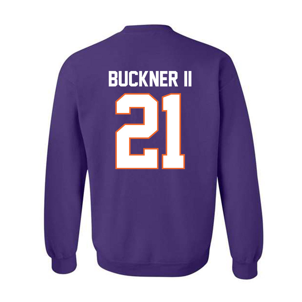 Clemson - NCAA Men's Basketball : Ace Buckner II - Classic Shersey Crewneck Sweatshirt-1