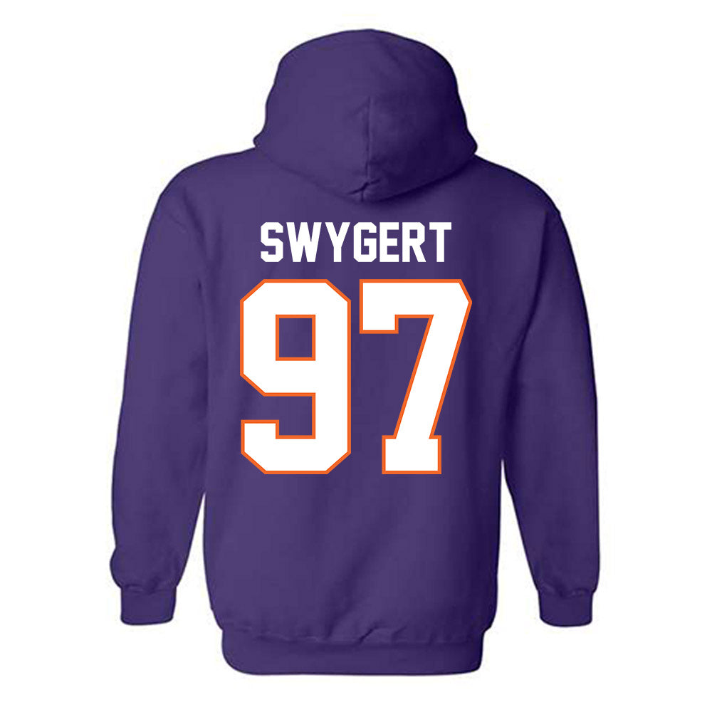 Clemson - NCAA Football : Patrick Swygert - Classic Shersey Hooded Sweatshirt-1