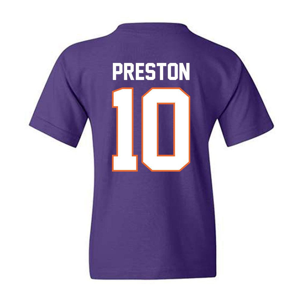Clemson - NCAA Football : juju preston - Classic Shersey Youth T-Shirt-1