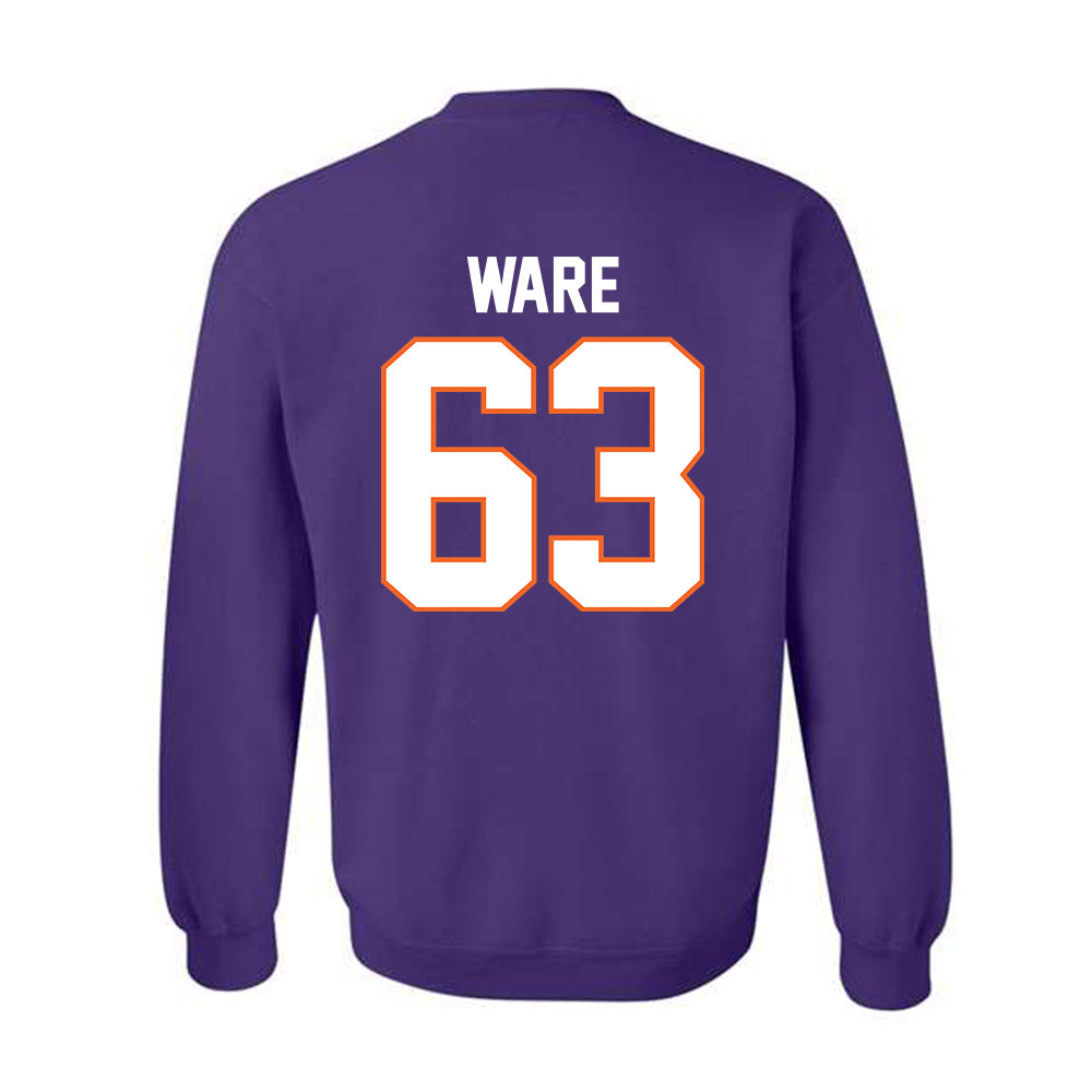 Clemson - NCAA Football : Easton Ware - Classic Shersey Crewneck Sweatshirt-1