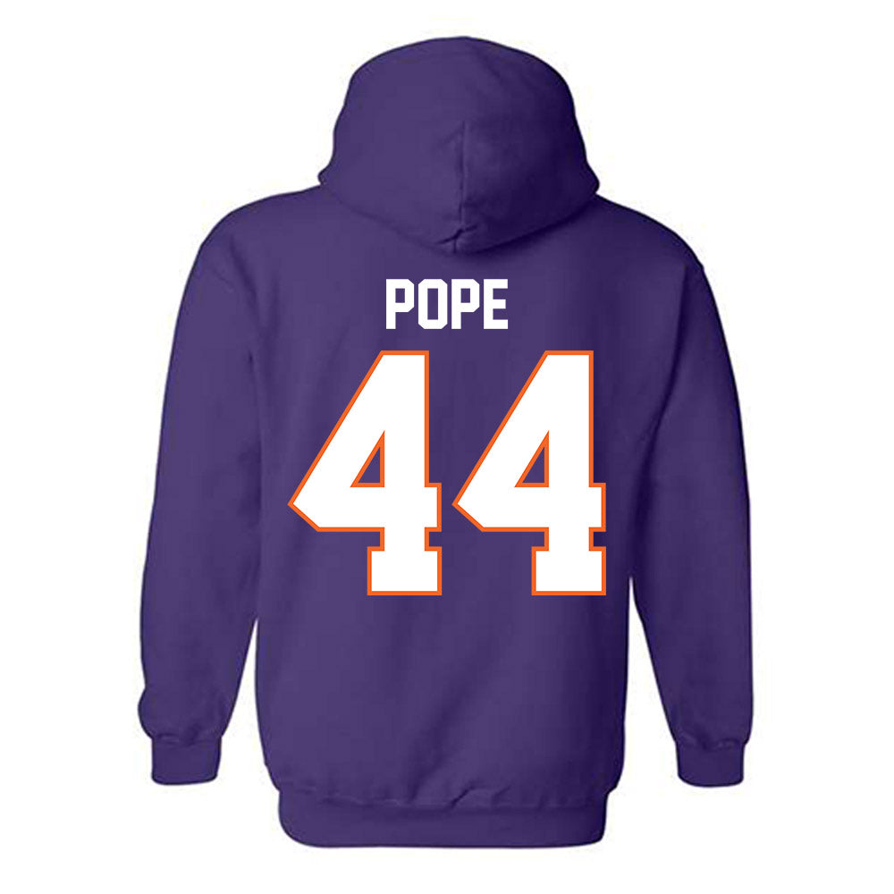 Clemson - NCAA Football : Banks Pope - Classic Shersey Hooded Sweatshirt-1