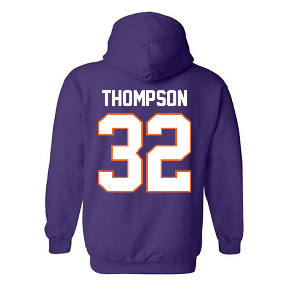 Clemson - NCAA Women's Basketball : Raven Thompson - Classic Shersey Hooded Sweatshirt-1