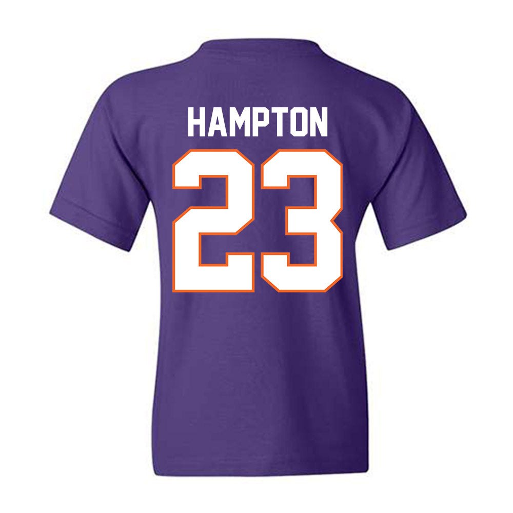 Clemson - NCAA Football : Ashton Hampton - Classic Shersey Youth T-Shirt-1