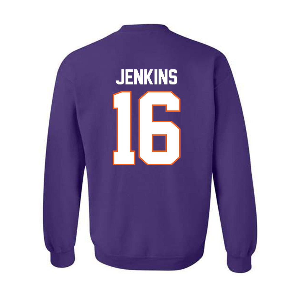 Clemson - NCAA Women's Soccer : Jolie Jenkins - Classic Shersey Crewneck Sweatshirt-1