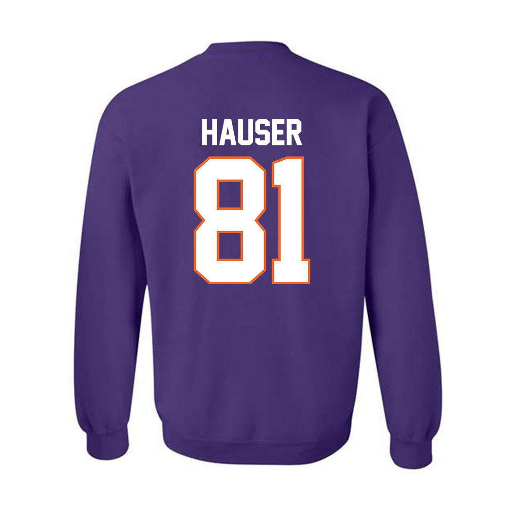 Clemson - NCAA Football : Nolan Hauser - Classic Shersey Crewneck Sweatshirt-1