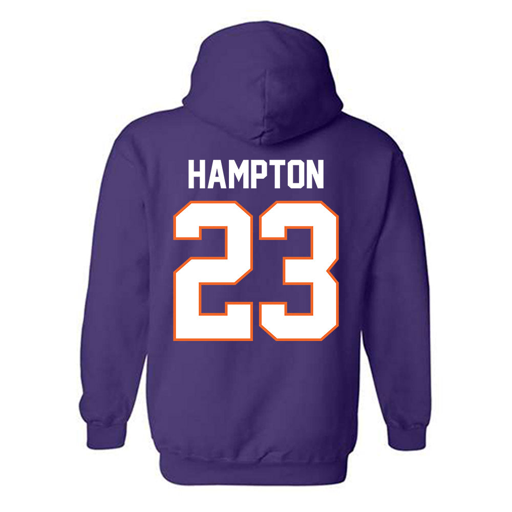 Clemson - NCAA Football : Ashton Hampton - Classic Shersey Hooded Sweatshirt-1