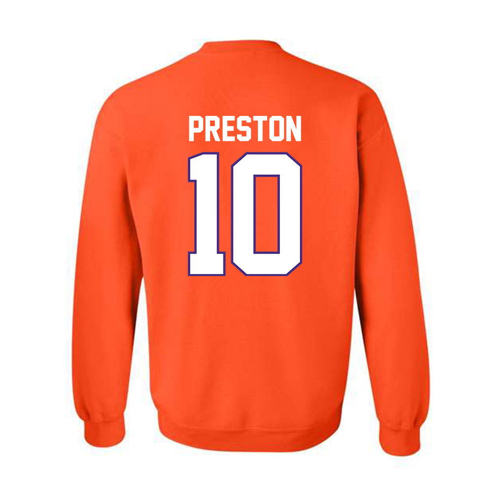 Clemson - NCAA Football : juju preston - Classic Shersey Crewneck Sweatshirt-1