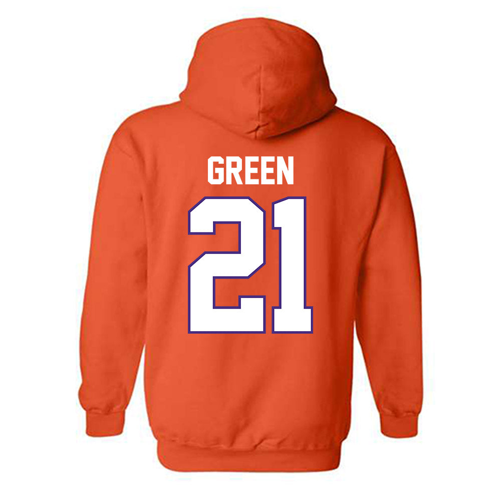 Clemson - NCAA Football : Jarvis Green - Classic Shersey Hooded Sweatshirt-1