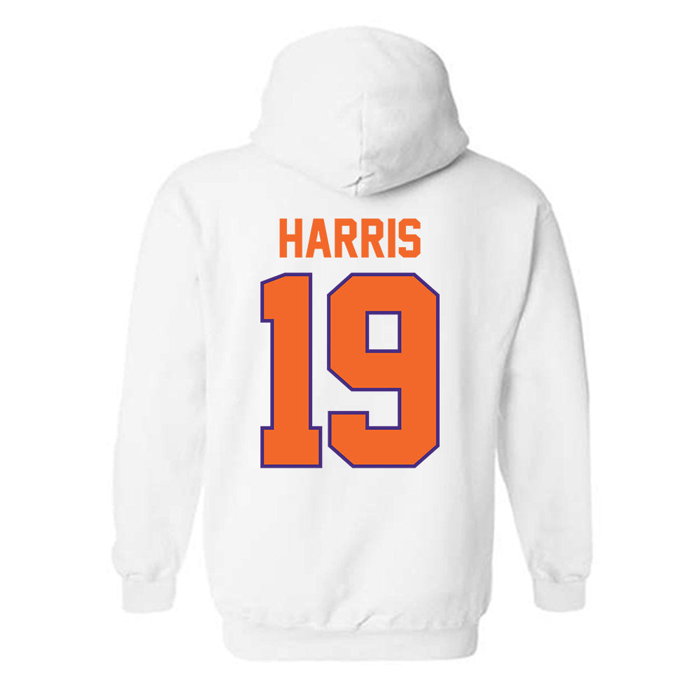Clemson - NCAA Women's Soccer : Juju Harris - Classic Shersey Hooded Sweatshirt-1