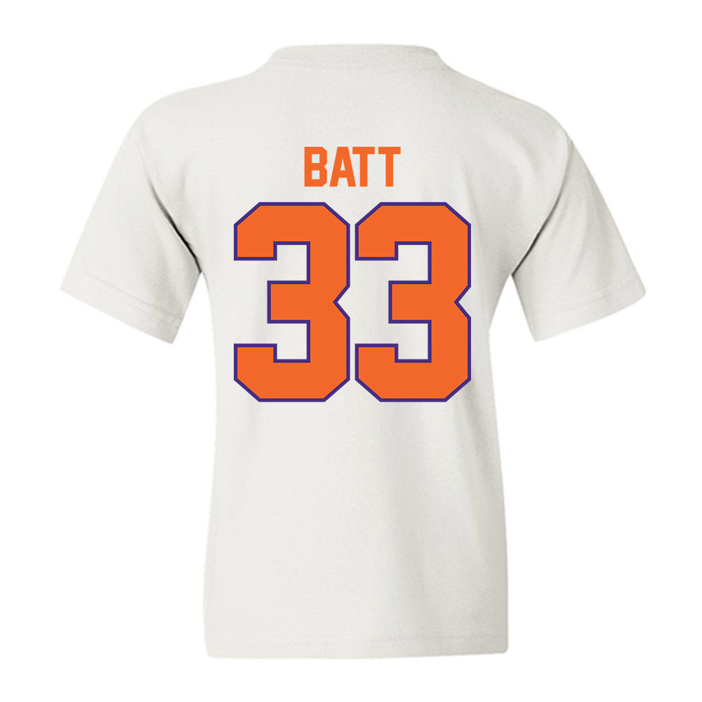 Clemson - NCAA Football : Griffin Batt - Classic Shersey Youth T-Shirt-1